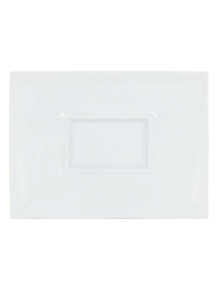 Assiette plate Gourmet Porcelaine Blanc (29,5 x 22 x 3 cm)
