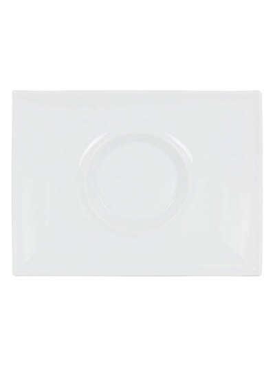 Plato Llano Gourmet Porcelana Blanco (29,5 x 22 x 3 cm)