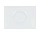Assiette plate Gourmet Porcelaine Blanc (29,5 x 22 x 3 cm)