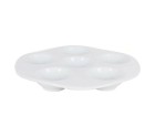 Bol para Aperitivos Inde 729c3 Blanco Porcelana 6 Compartimentos