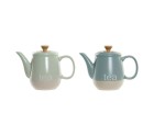 Teapot DKD Home Decor 8424001793235 Blue Green Stoneware 1 L 22,5 x 12 x 16,5 cm (2 Units)