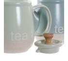 Teapot DKD Home Decor 8424001793235 Blue Green Stoneware 1 L 22,5 x 12 x 16,5 cm (2 Units)