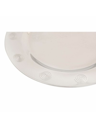 Bajo Plato DKD Home Decor Acero Inoxidable Plástico Plateado 30 x 30 x 0,5 cm