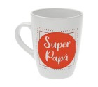 Taza Mug Versa Super Papá Gres (8,5 x 10 x 8,5 cm)