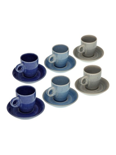 Ensemble de tasses à café Versa Céramique (3,6 x 6,6 x 5,5 cm) (12 Pièces)