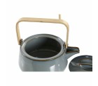 Tetera DKD Home Decor 21 x 17 x 10 cm Porcelana Gris 1 L