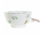 Set de Sushi DKD Home Decor 25 x 25 x 6,5 cm Porcelana Madera Blanco Verde Oriental (6 Piezas) (25 x 25 x 6,5 cm) (6 pcs)