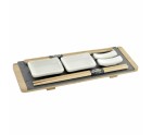 Set de sushi DKD Home Decor Marron Noir Naturel Bambou Ardoise 30 x 10 x 3,5 cm (9 Pièces) (30 x 10 x 3,5 cm)