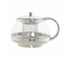 Tetera DKD Home Decor Plateado Acero Inoxidable Cristal Plástico 18 x 14 x 12 cm