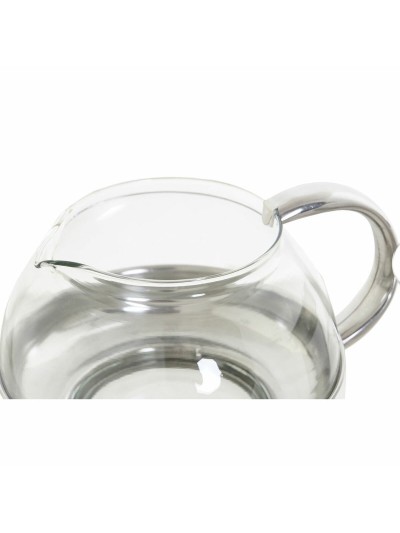 Tetera DKD Home Decor Plateado Acero Inoxidable Cristal Plástico 18 x 14 x 12 cm