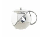Tetera DKD Home Decor Plateado Acero Inoxidable Cristal Plástico 18 x 13 x 15 cm