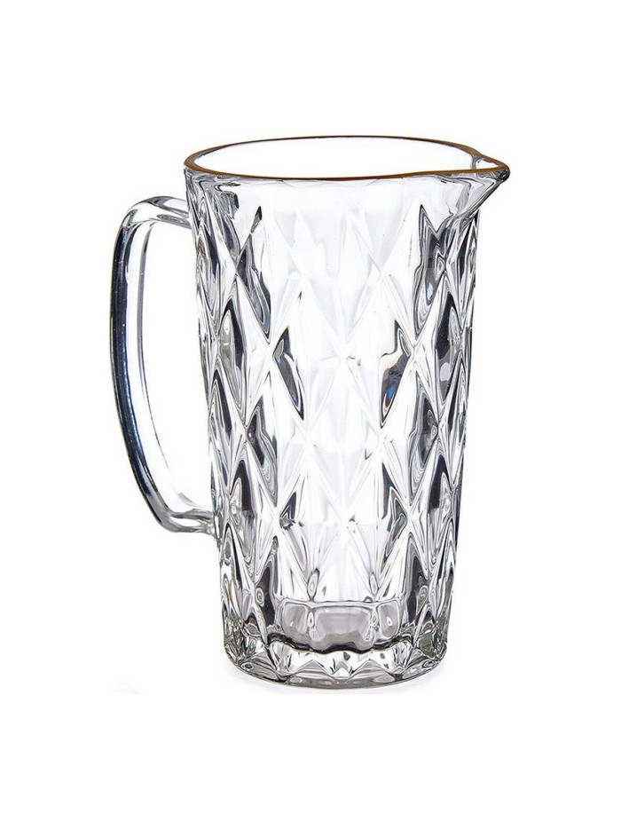 Jarra Diamante Dorado Cristal 1L (17,8 x 12 x 19,5 cm)