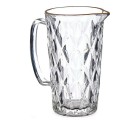 Jarra Diamante Dorado Cristal 1L (17,8 x 12 x 19,5 cm)