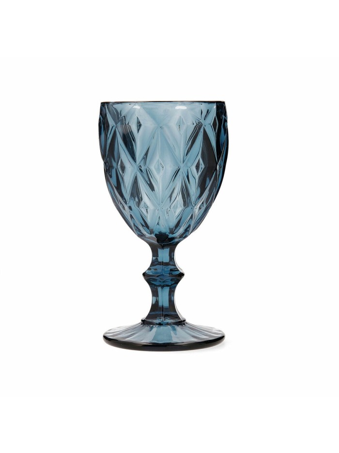 Wine glass Bidasoa Ikonic Blue 240 ml 6 Pieces