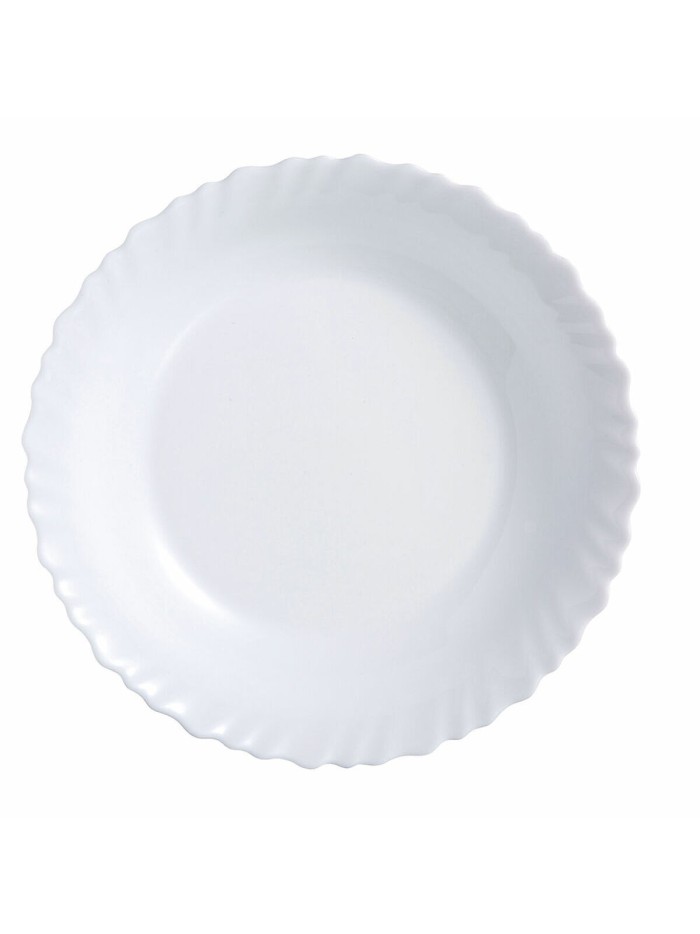 Flat plate Luminarc Feston White Glass (Ø 25 cm)