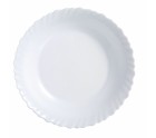 Flat plate Luminarc Feston White Glass (Ø 25 cm)