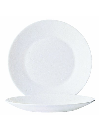 Service de vaisselle Arcoroc Restaurant Blanc verre (Ø 23,5 cm) (6 uds)