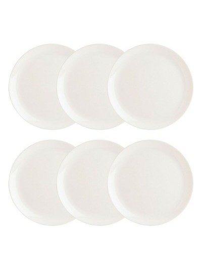 Set de Platos Luminarc Diwali 6 Unidades Blanco Vidrio (Ø 27 cm)