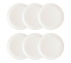 Set de Platos Luminarc Diwali 6 Unidades Blanco Vidrio (Ø 27 cm)