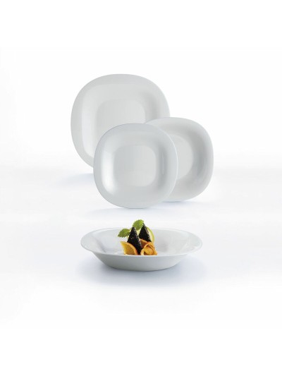 Plato de Postre Luminarc Carine Gris Vidrio (Ø 19,5 cm)