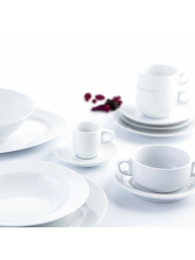Plato de Postre Quid Basic Cerámica Blanco (Ø 19 cm)