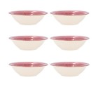 Bol Quid Vita Rosa Cerámica 6 Unidades (18 cm)