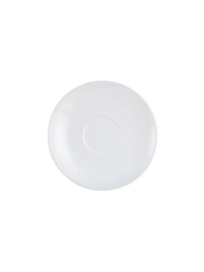 Plato Arcoroc Restaurant Café Blanco Vidrio 6 Piezas