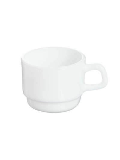 Ensemble de tasses à café Arcoroc Restaurant Blanc verre 12 Unités 80 ml