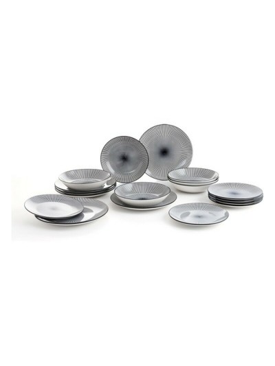 Vajilla Quid Miami Negro Cerámica