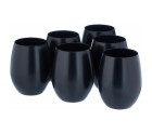 Set de Vasos Chef&Sommelier PRIMARY BLACK Negro Vidrio 360 ml 6 Piezas