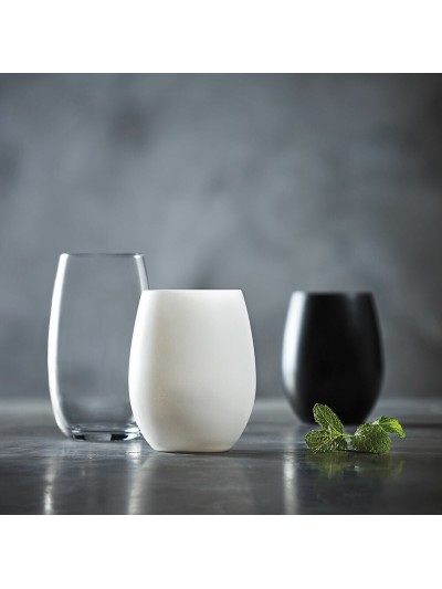 Set de Vasos Chef&Sommelier PRIMARY BLACK Negro Vidrio 360 ml 6 Piezas