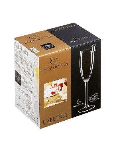Champagne glass Chef&Sommelier Cabernet Transparent Glass 6 Units (16 cl)