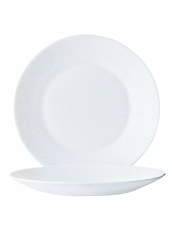 Plato de Postre Arcoroc Restaurant 6 Unidades Blanco Vidrio (Ø 19,5 cm)