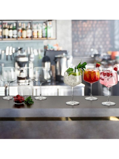 Wineglass Bohemia Crystal Belia Combined Transparent Glass 700 ml 6 Pieces