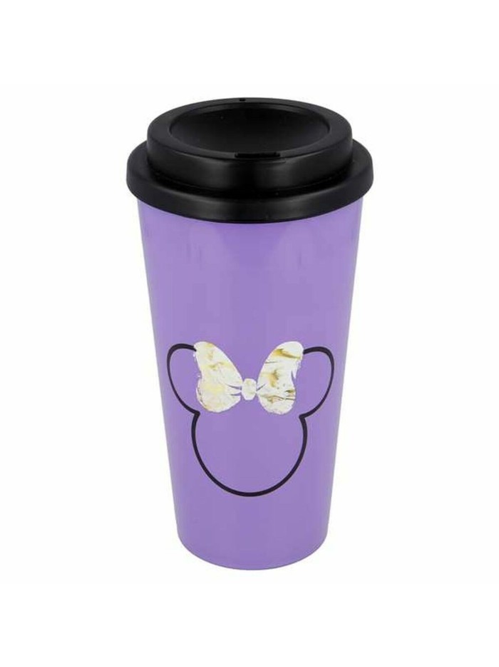 Vaso con Tapa Minnie Mouse 01049 (520 ml)