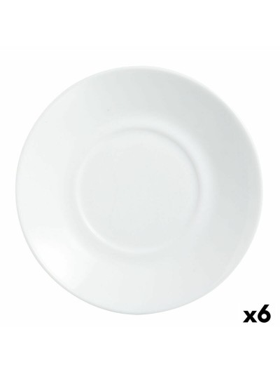 Assiette Luminarc Apilable Blanc verre Ø 14 cm (6 Unités) (Pack 6x)