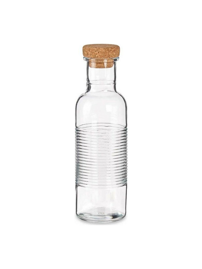 Bottle Hoop Transparent 1,07 L Natural Cork Glass