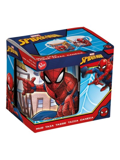 Tasse mug Spider-Man Great power Bleu Rouge Céramique 350 ml