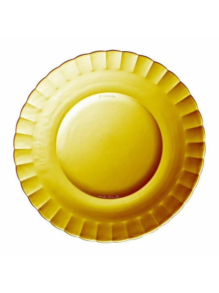 Flat Plate Duralex Picardie Crystal Amber ø 26 x 2 cm
