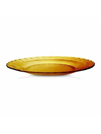 Flat Plate Duralex Picardie Crystal Amber ø 26 x 2 cm