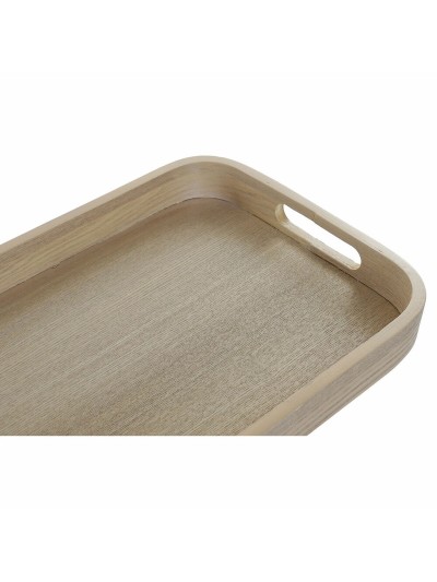 Bandeja de Aperitivos DKD Home Decor Natural Escandinavo 40 x 30 x 5,5 cm (2 Unidades)