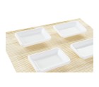 Set de Sushi DKD Home Decor Metal Bambú Blanco Natural Oriental 30 x 40 cm 28 x 22 x 2,5 cm (9 Piezas)