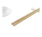 Set de Sushi DKD Home Decor Bambú Gres Blanco Natural Oriental 27,3 x 20,3 x 2,5 cm (12 Unidades)