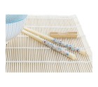 Sushi Set DKD Home Decor 14,5 x 14,5 x 31 cm Blue White Stoneware Oriental (16 Pieces)