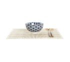 Set de sushi DKD Home Decor 14,5 x 14,5 x 31 cm Bleu Grès Oriental (16 Pièces)
