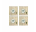 Sushi Set DKD Home Decor 14,5 x 14,5 x 31 cm Green Stoneware Oriental (16 Pieces)