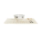 Set de sushi DKD Home Decor Bambou Grès Blanc Oriental 14,5 x 14,5 x 31 cm (16 Pièces)