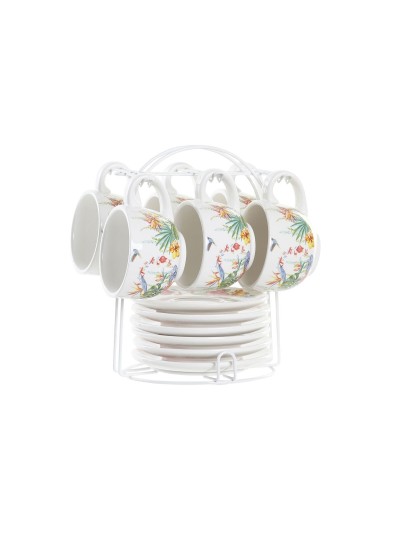 Tasse DKD Home Decor Multicouleur Dolomite 180 ml