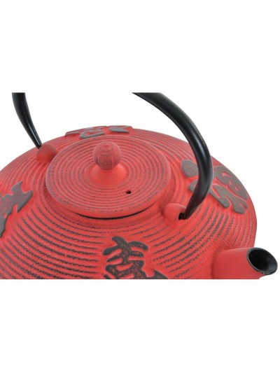 Teapot DKD Home Decor Red 800 ml
