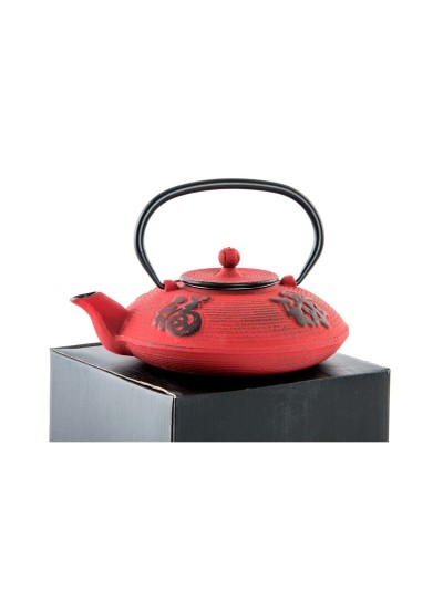 Teapot DKD Home Decor Red 800 ml